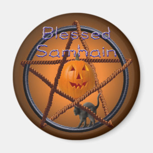 samhain pentacle magnet