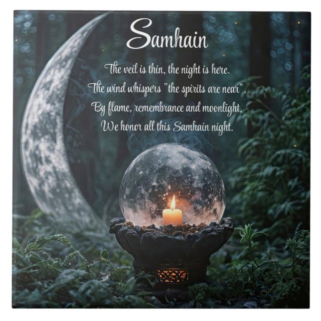 Samhain Sabbat Decor Tile (Front)