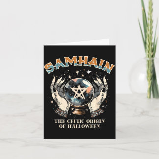 Samhain Wheel Of The Year Pagan Celtic Origin Of Card