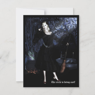 Samhain Witch Halloween Fantasy Invitation