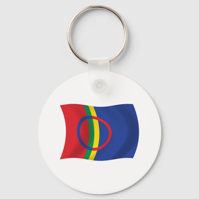 Sami People Flag Keychain (Front)
