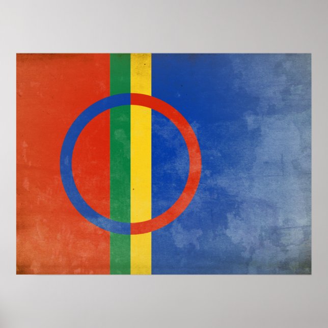 Sami people flag poster (Front)