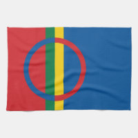 sami people flag towel scandinavia