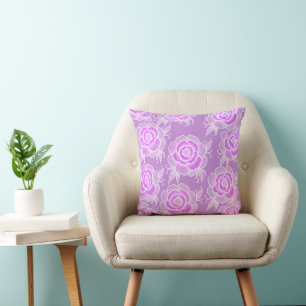 Sami 💜 Purple Baroque Floral Cushion