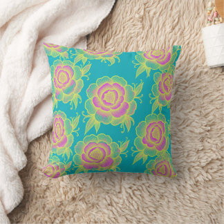 Sami 💜 Purple Baroque Floral Cushion