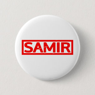 Samir Stamp 6 Cm Round Badge