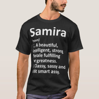 SAMIRA Definition Personalised Name Funny Christma T-Shirt