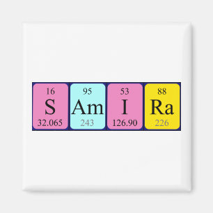 Samira periodic table name magnet