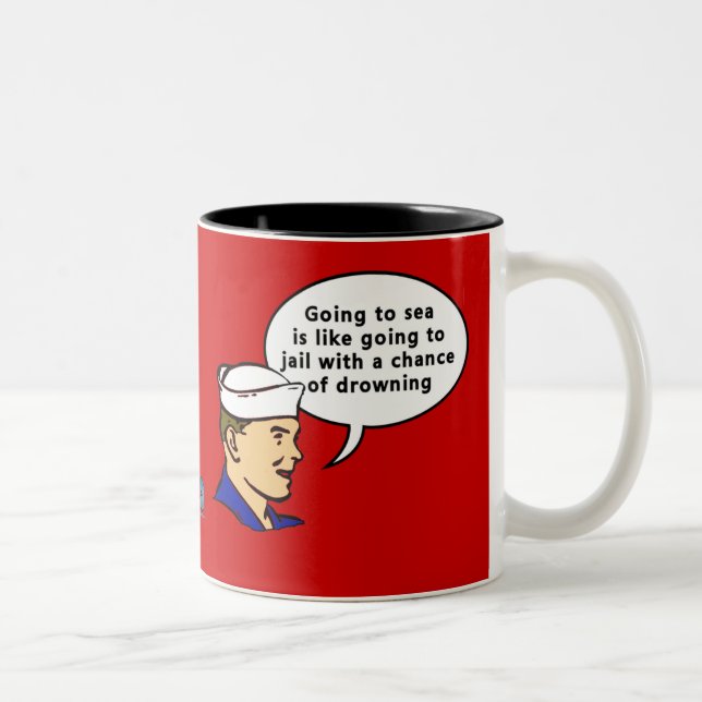 Sammy Sailor Two-Tone Coffee Mug (Right)