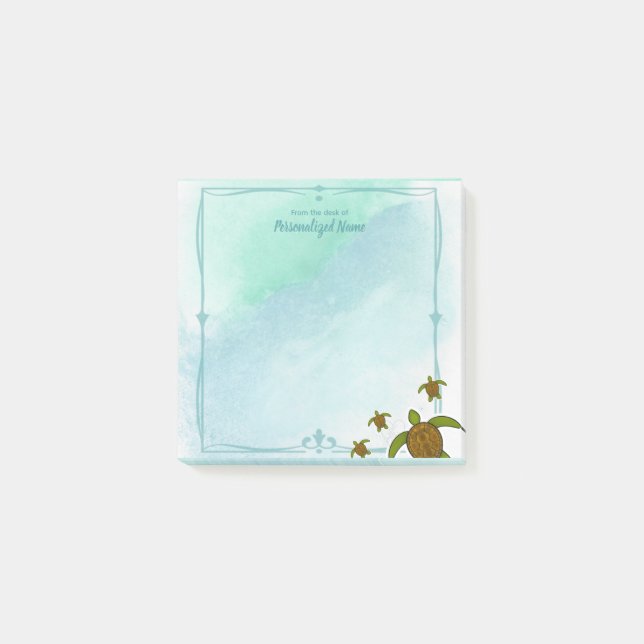 Sammy Sea Turtle Post-it Notes (Front)