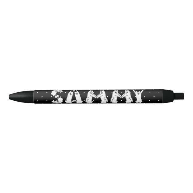 Sammy Spelled in Samoyed Dog Letters Black Ink Pen (Front)