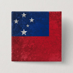 Samoa 15 Cm Square Badge