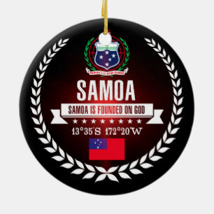 Samoa Ceramic Tree Decoration