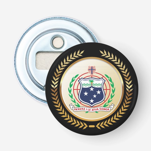 Samoa Coat of Arms Bottle Opener (Front)