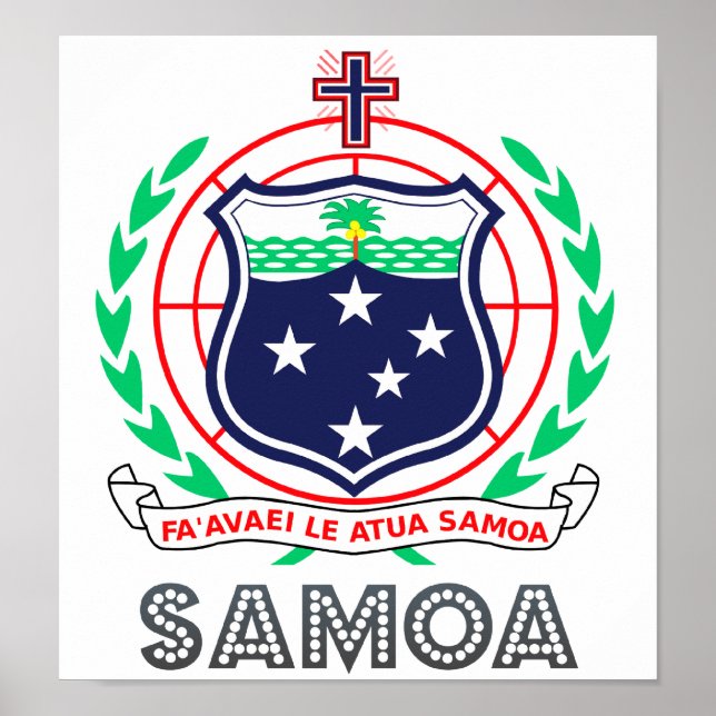 Samoa Coat of Arms Poster (Front)