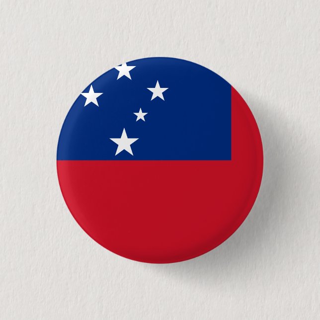Samoa Flag 3 Cm Round Badge (Front)