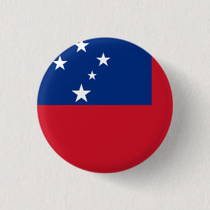 Samoa Flag 3 Cm Round Badge
