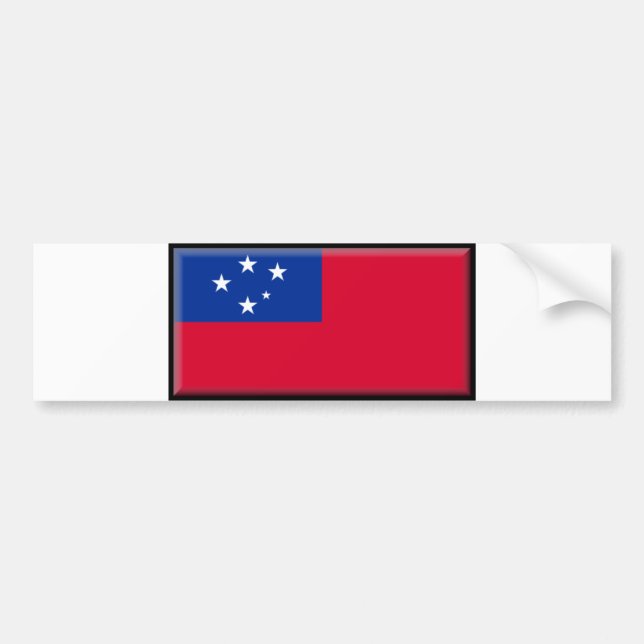 Samoa Flag Bumper Sticker (Front)