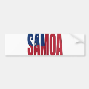 Samoa flag bumper sticker