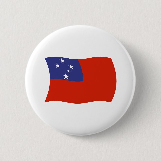 Samoa Flag Button (Front)
