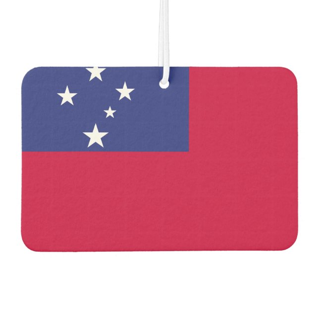 Samoa Flag Car Air Freshener (Front)