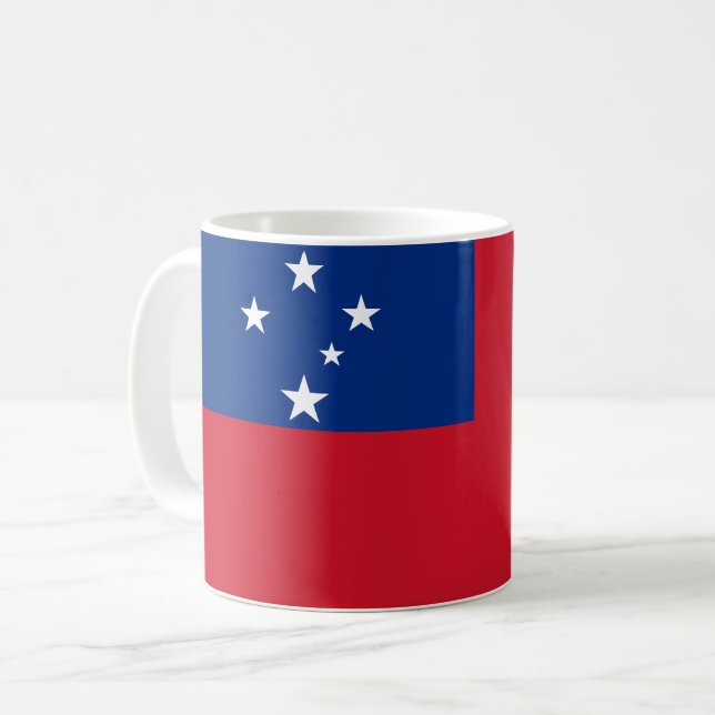 Samoa Flag Coffee Mug (Front Left)