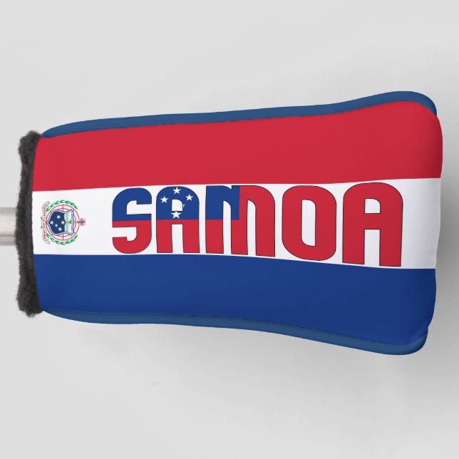 Samoa Flag Gorgeous Patriotic Golf Head Cover (Front)