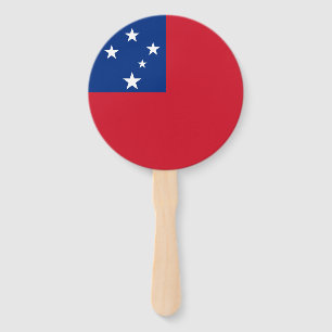 Samoa Flag Hand Fan