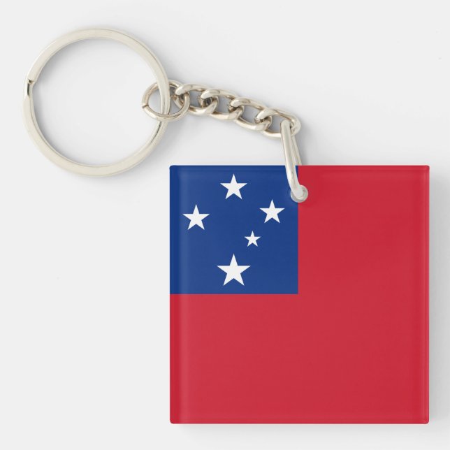 Samoa Flag Key Ring (Front)