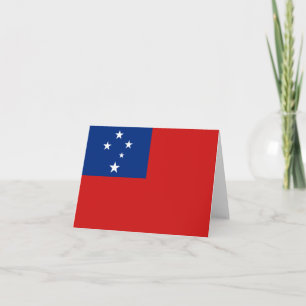 Samoa Flag Notecard