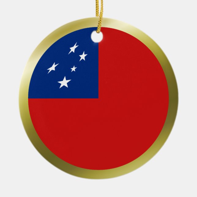Samoa Flag Ornament (Front)