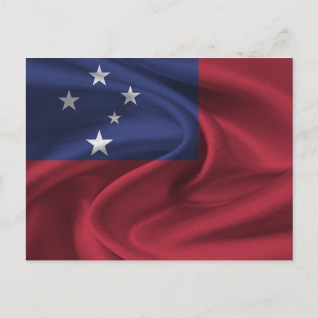 Samoa Flag Postcard (Front)