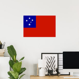 Samoa flag poster