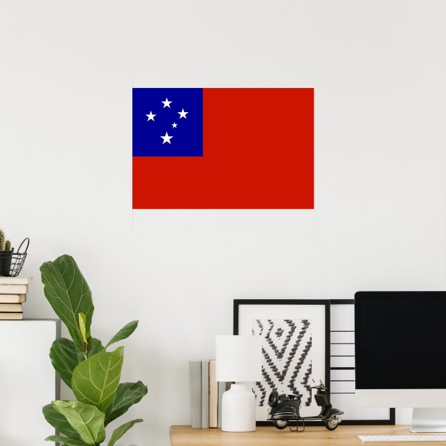 Samoa flag poster (Home Office)