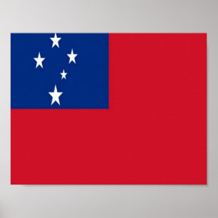 Samoa - Flag - Poster