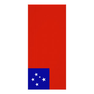 Samoa flag rack card