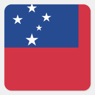 Samoa Flag Square Sticker