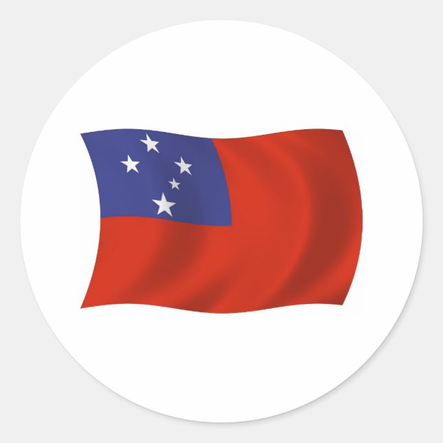 Samoa Flag Sticker (Front)