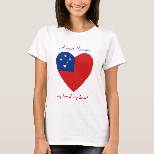 Samoa Flag Sweetheart T-Shirt (Front)