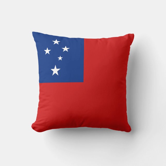 Samoa Flag x Flag Pillow (Front)