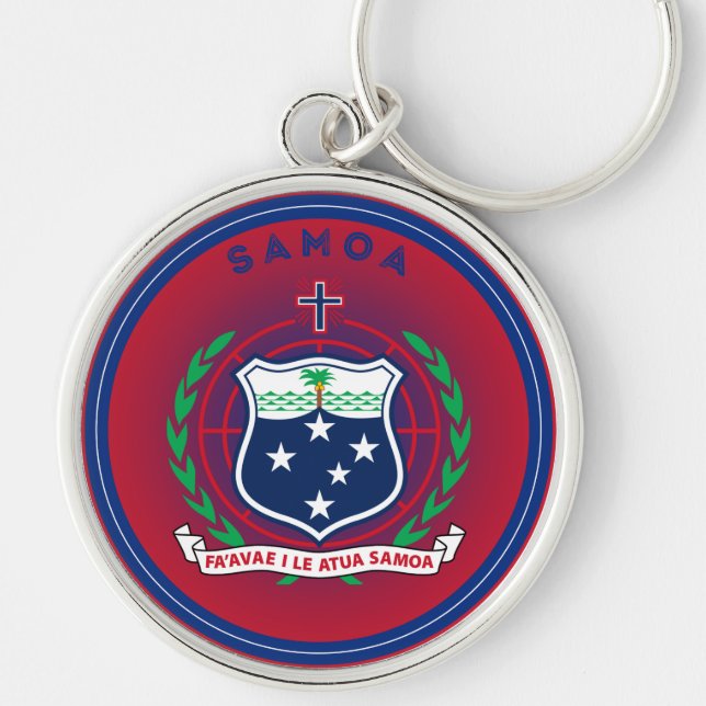 Samoa Heritage Emblem Key Ring (Front)