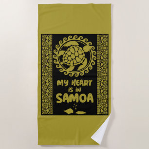 Samoa island beach towel