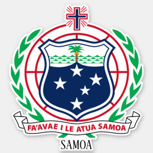 Samoa National Coat Of Arms Patriotic