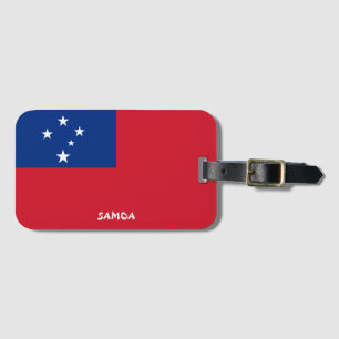 Samoa National Flag Patriotic Luggage Tag