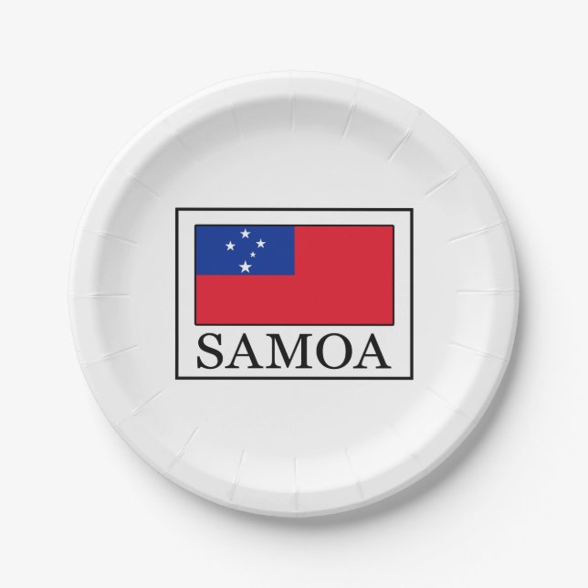 Samoa Paper Plate (Front)