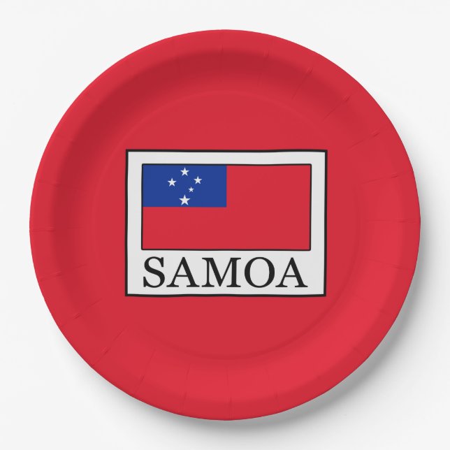 Samoa Paper Plate (Front)