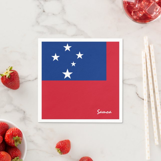 Samoa & Samoan Flag party fashion /sports fans Napkin (Insitu)