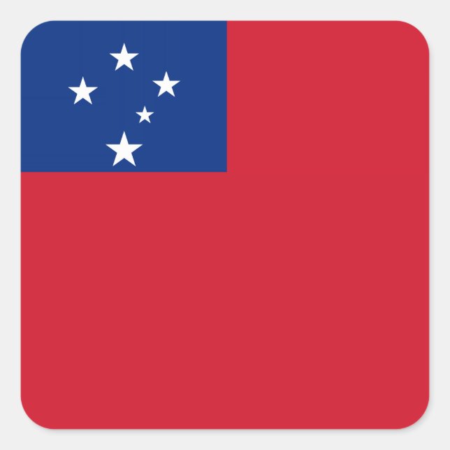 Samoa - Samoan Flag Square Sticker (Front)