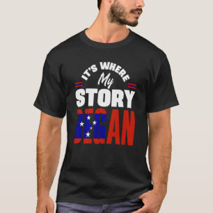 Samoa Samoan Samoa Flag Its Where My Story Began T-Shirt