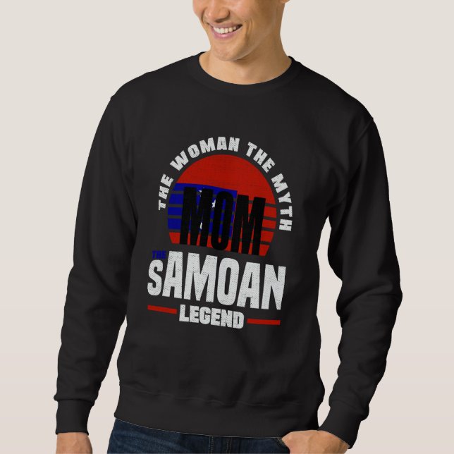 Samoa Samoan Samoa Flag Mothers Day Sweatshirt (Front)